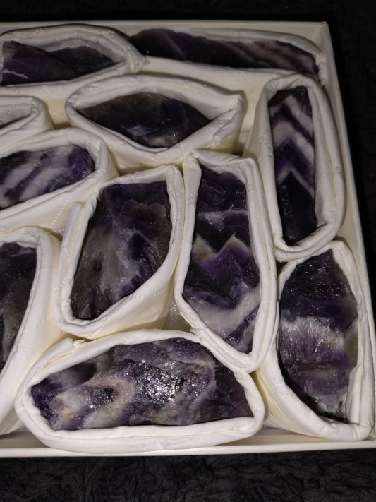 Raw Dream Amethyst/ Chevron Amethyst